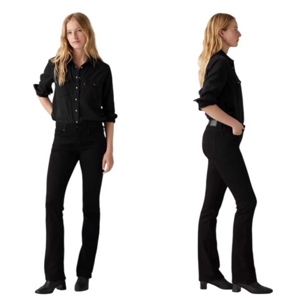 Levi’s 315 Shaping Bootcut Black Stretch Jean Size 34
